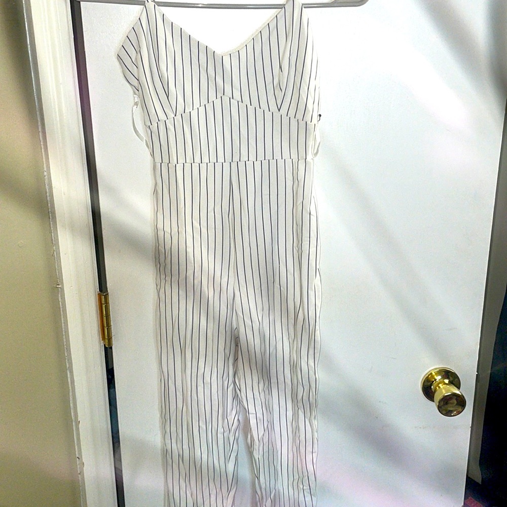 Tight fitted Striped Jumpsuit